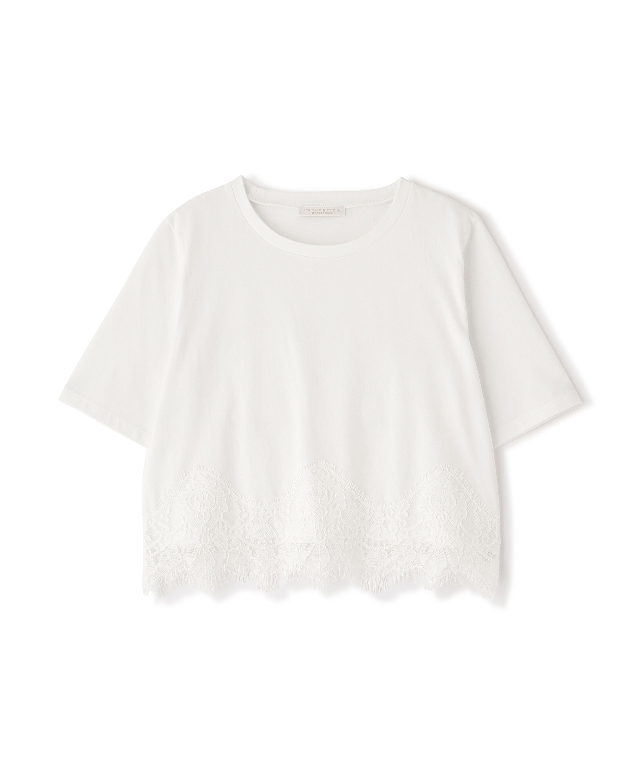 PROPORTION BODY DRESSING「レーストリムカットソー」|Tシャツ・カットソー|