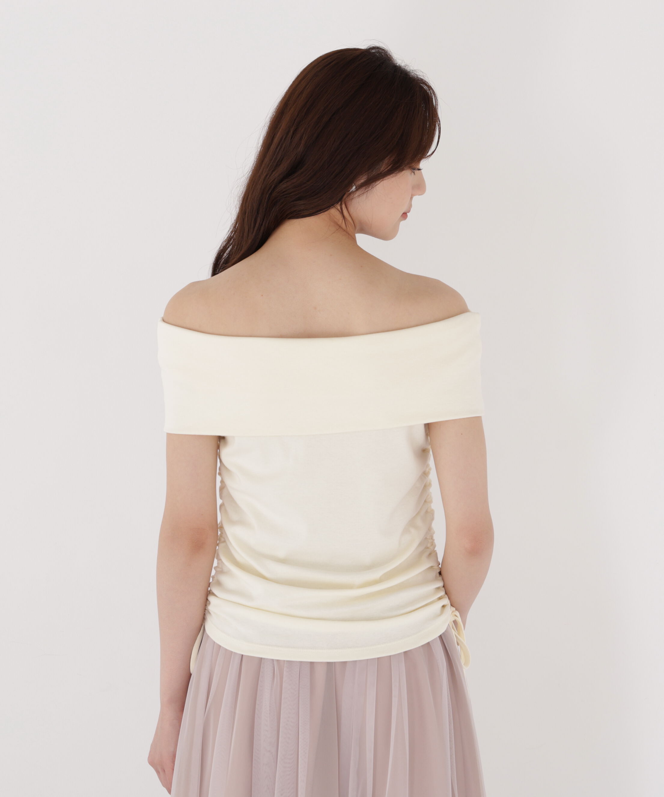 PROPORTION BODY DRESSING「＜a/mie＞ドロストオフショルカットソー」|Tシャツ・カットソー|