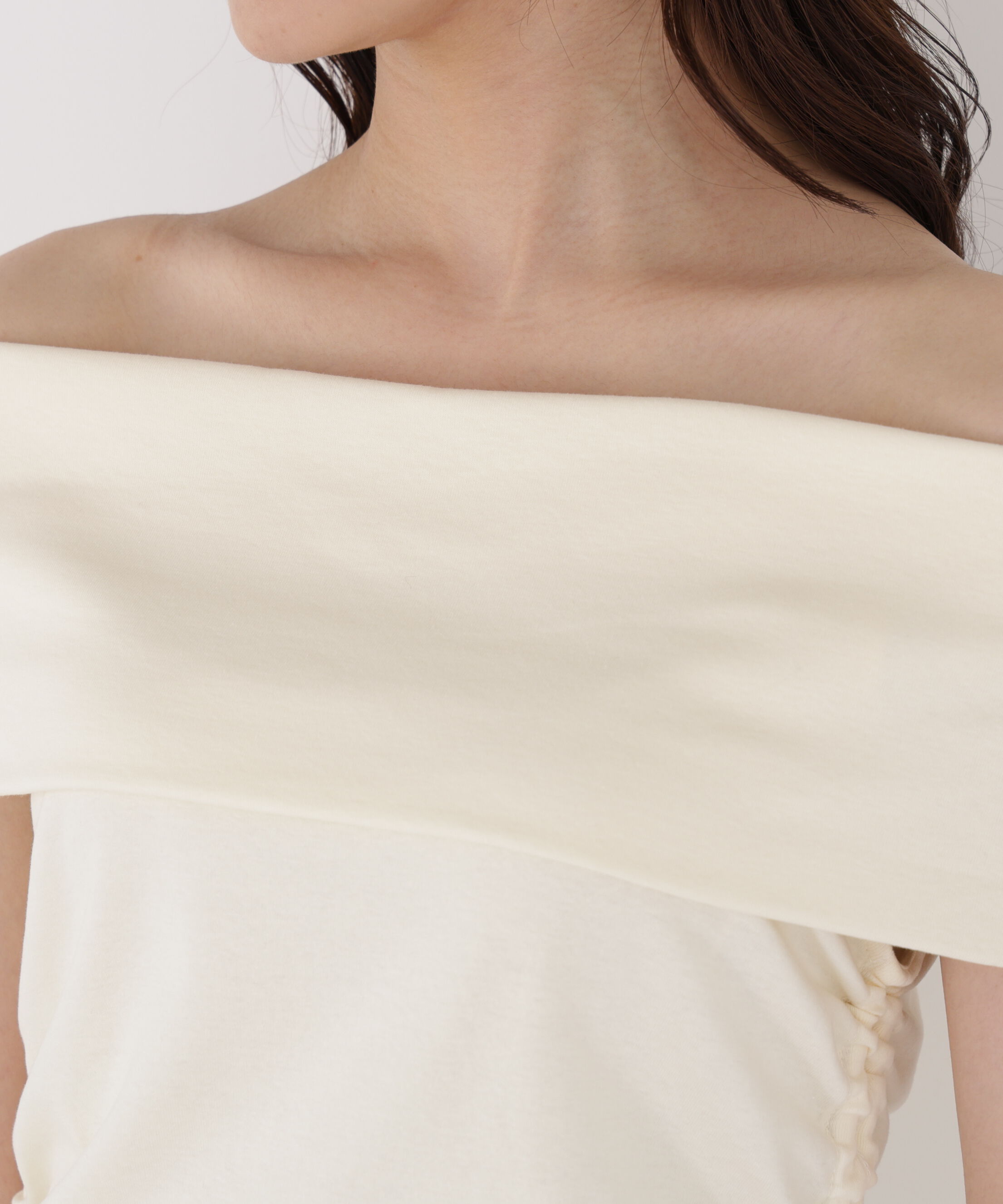 PROPORTION BODY DRESSING「＜a/mie＞ドロストオフショルカットソー」|Tシャツ・カットソー|