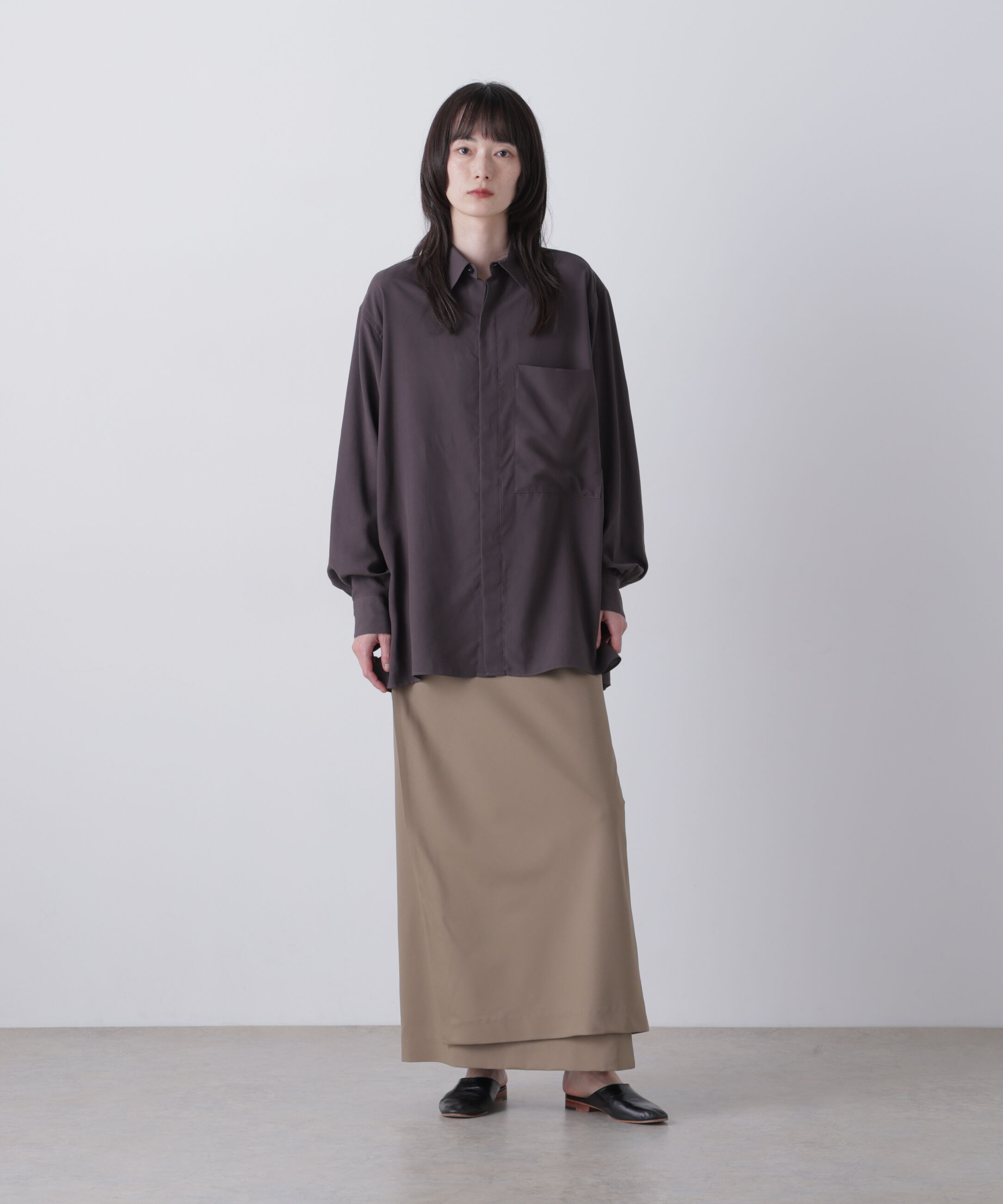YLEVE 「YLEVE / SUPER140's WOOL TROPICAL SKIRT」|スカート|