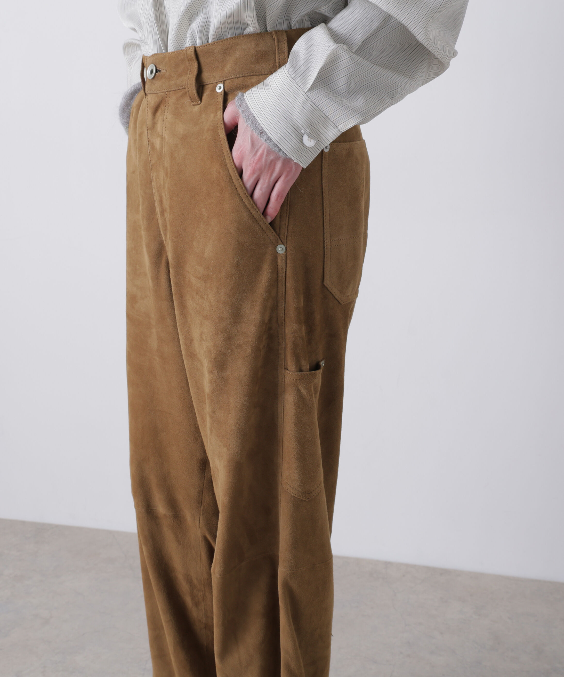 YLEVE 「YLEVE / ROUGH GOAT SUEDE PAINTER PANTS」|その他|