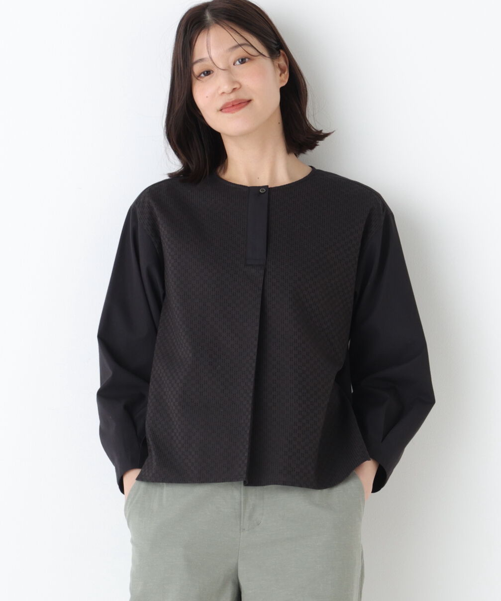  「◆《洗える / Good Price》 カラミレーススキッパーブラウス」|シャツ・ブラウス|