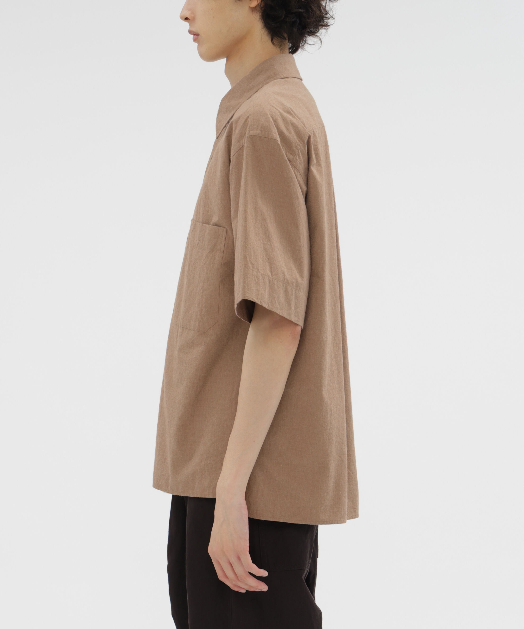 MARGARET HOWELL「MELANGE COTTON POPLIN SHIRT」|シャツ・ブラウス|
