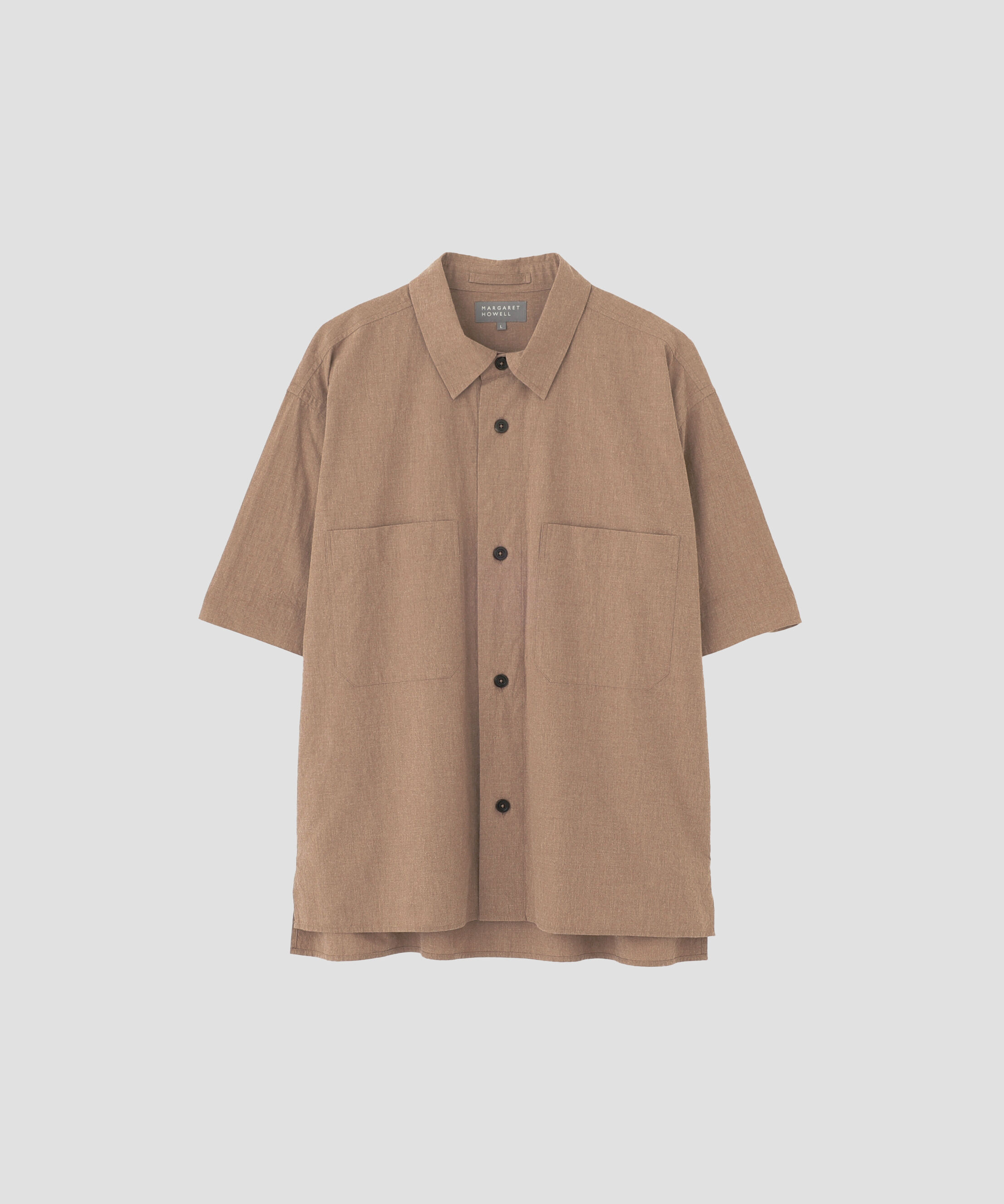 MARGARET HOWELL「MELANGE COTTON POPLIN SHIRT」|シャツ・ブラウス|