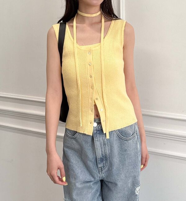 archives「スカラップニットタンクアンサンブル」|ニット・セーター|YELLOW