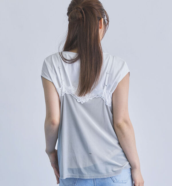 archives「レーストリムベロアビスチェ&times;フレンチＴＥＥ　ＳＥＴ」|カーディガン|