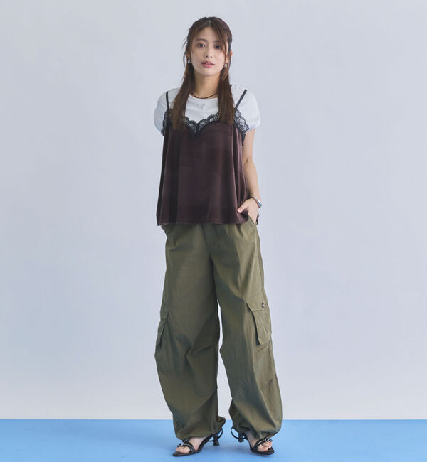 archives「レーストリムベロアビスチェ&times;フレンチＴＥＥ　ＳＥＴ」|カーディガン|