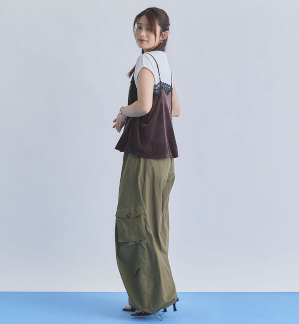 archives「レーストリムベロアビスチェ&times;フレンチＴＥＥ　ＳＥＴ」|カーディガン|