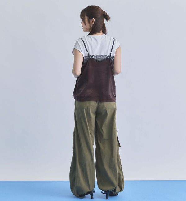 archives「レーストリムベロアビスチェ&times;フレンチＴＥＥ　ＳＥＴ」|カーディガン|
