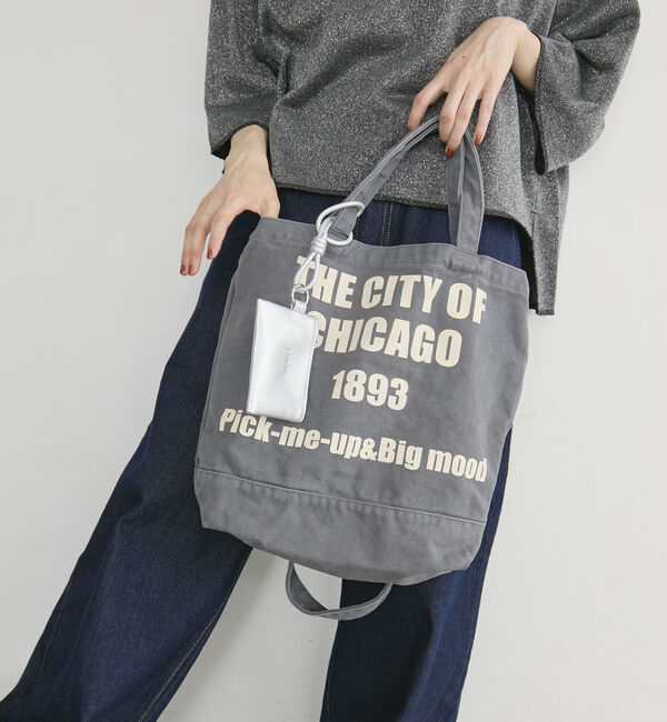 Doux archives「【26AW EC先行予約】ＷＡＳＨＥＤ　ＬＯＧＯトート」|その他|GRAY