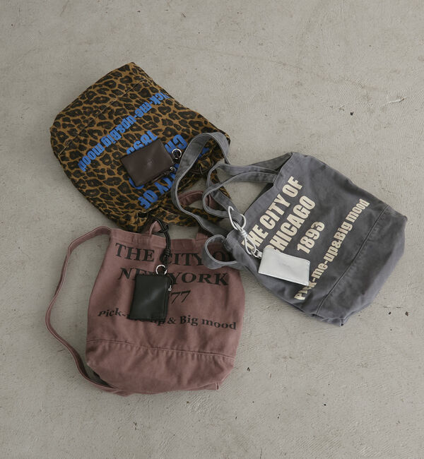 Doux archives「【26AW EC先行予約】ＷＡＳＨＥＤ　ＬＯＧＯトート」|その他|BROWN