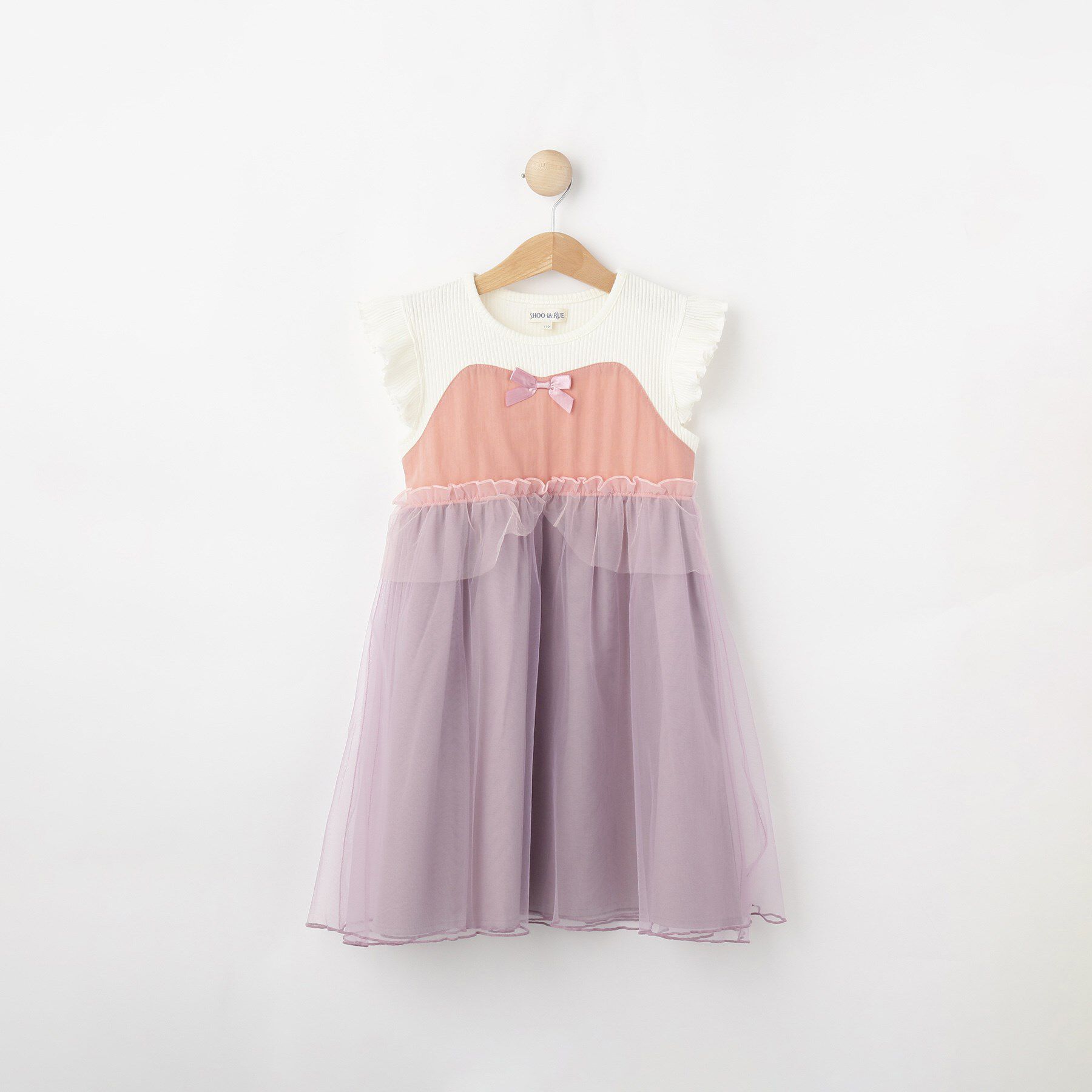 SHOO･LA･RUE「【100-120cm】おんなのこの憧れ プリンセス風チュールドレス」|ワンピース|ライトピンク(570