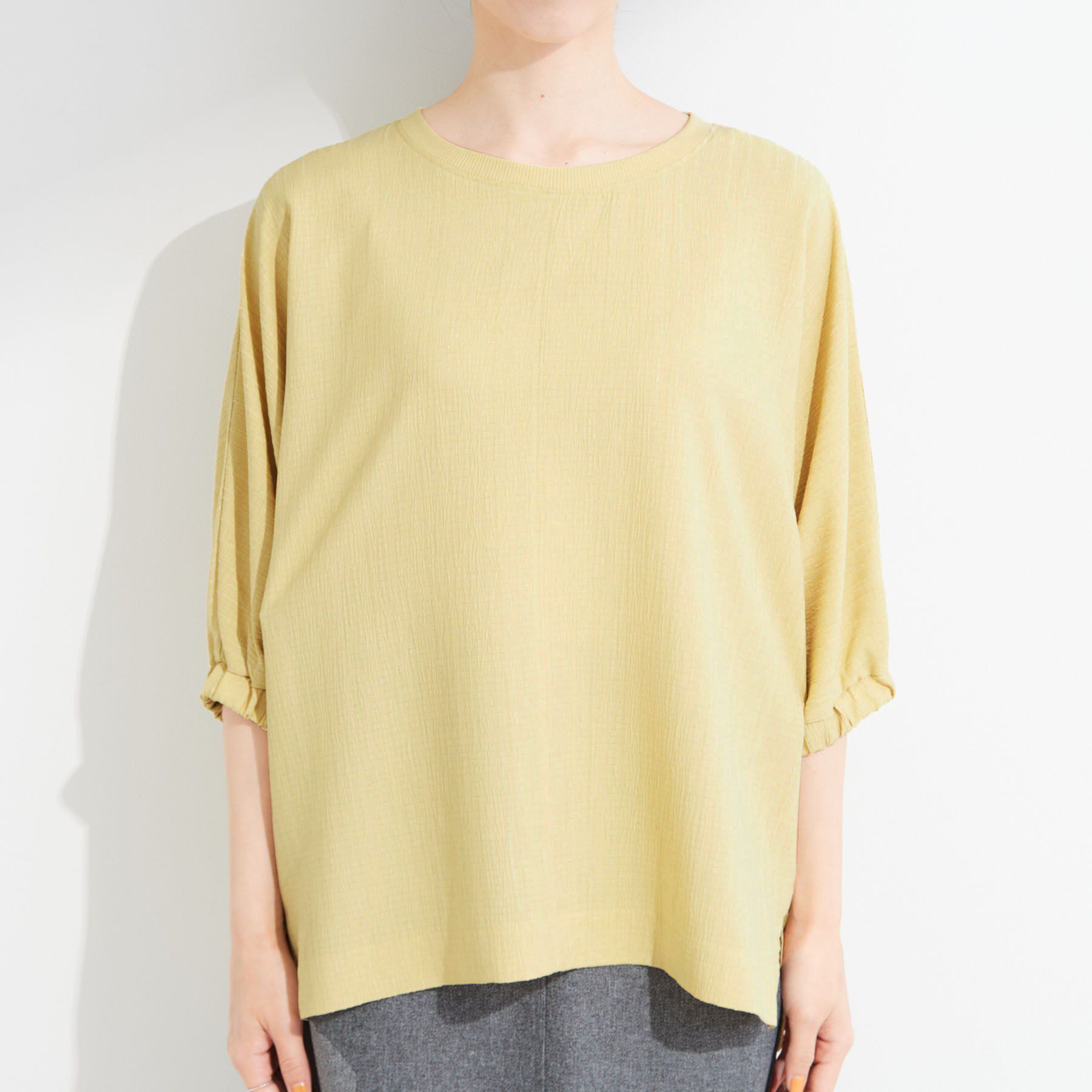 SHOO･LA･RUE「【インせず着られる/洗濯後しわになりにくい】シボシボドルマンブラウス」|シャツ・ブラウス|