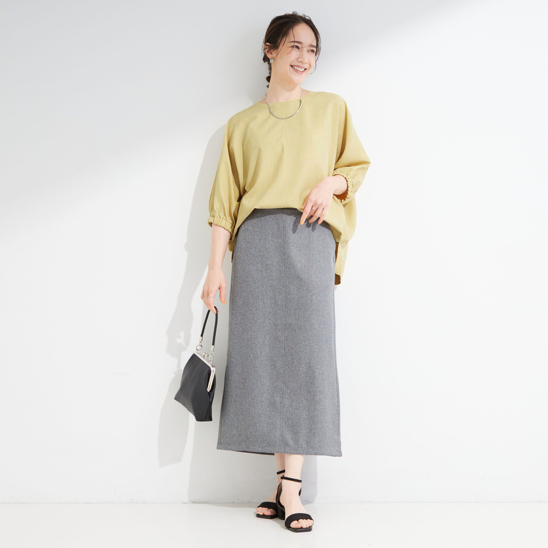 SHOO･LA･RUE「【インせず着られる/洗濯後しわになりにくい】シボシボドルマンブラウス」|シャツ・ブラウス|