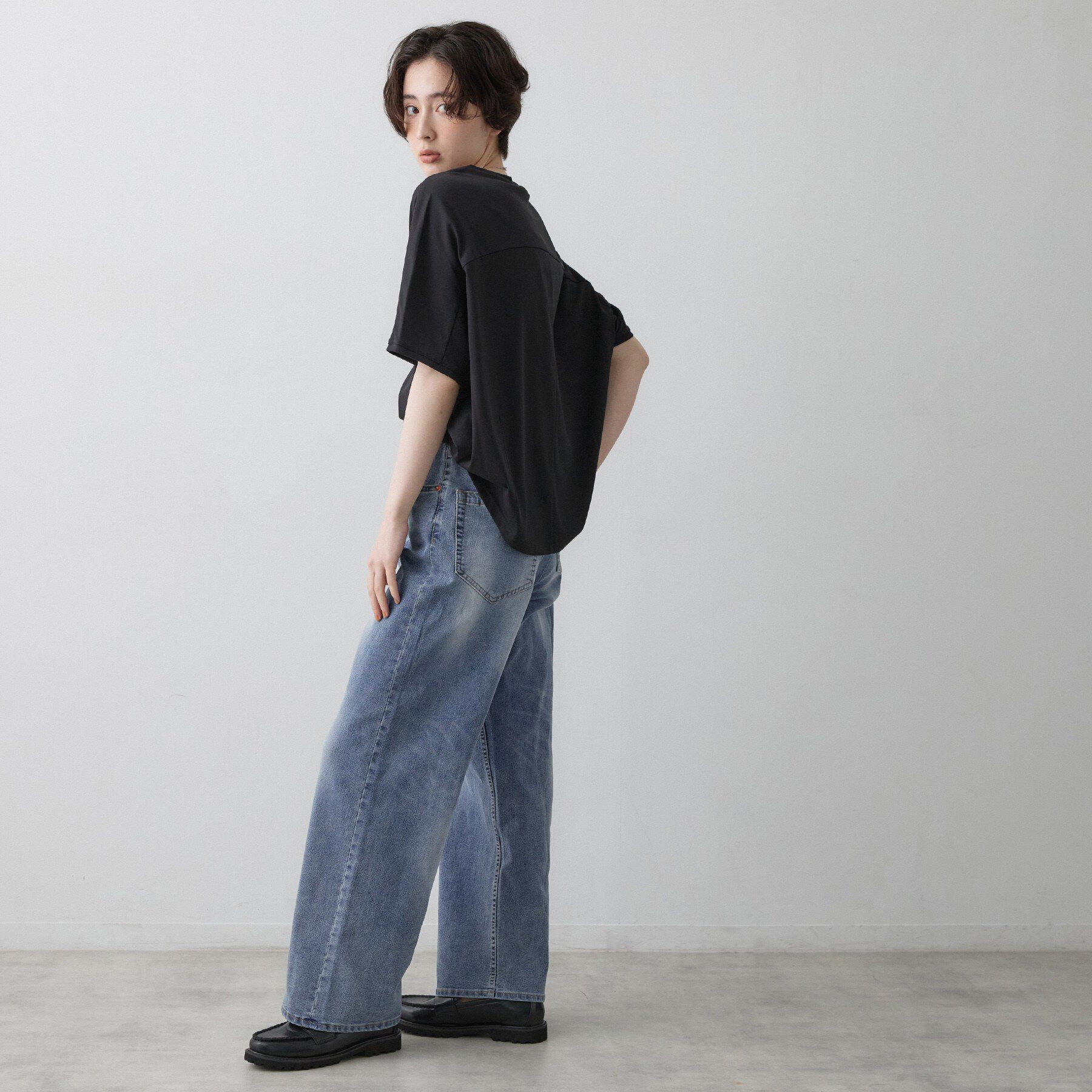 Dessin「【接触冷感】ワイドデニムパンツ」|その他|