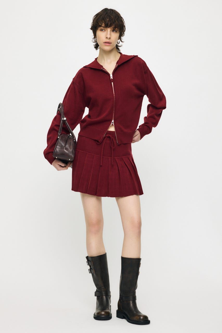 MOUSSY「ZIP UP PARKA & PLEATED ミニスカート」|ワンピース|