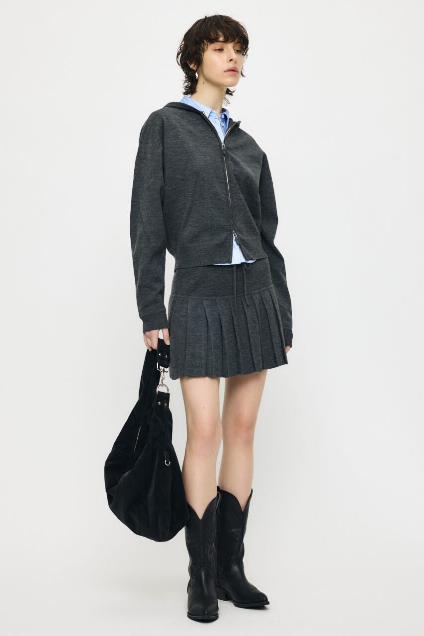 MOUSSY「ZIP UP PARKA & PLEATED ミニスカート」|ワンピース|