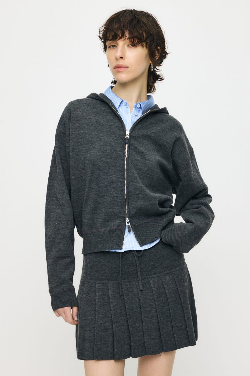 MOUSSY「ZIP UP PARKA & PLEATED ミニスカート」|ワンピース|