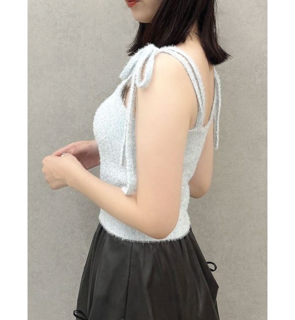 dazzlin「ミニシャギーラメニットキャミ」|ニット・セーター|
