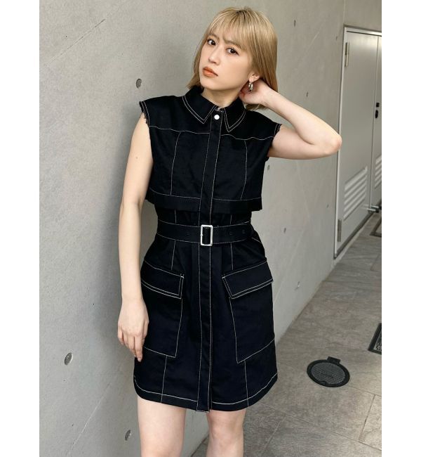 MURUA「ステッチミニワンピース」|ワンピース|