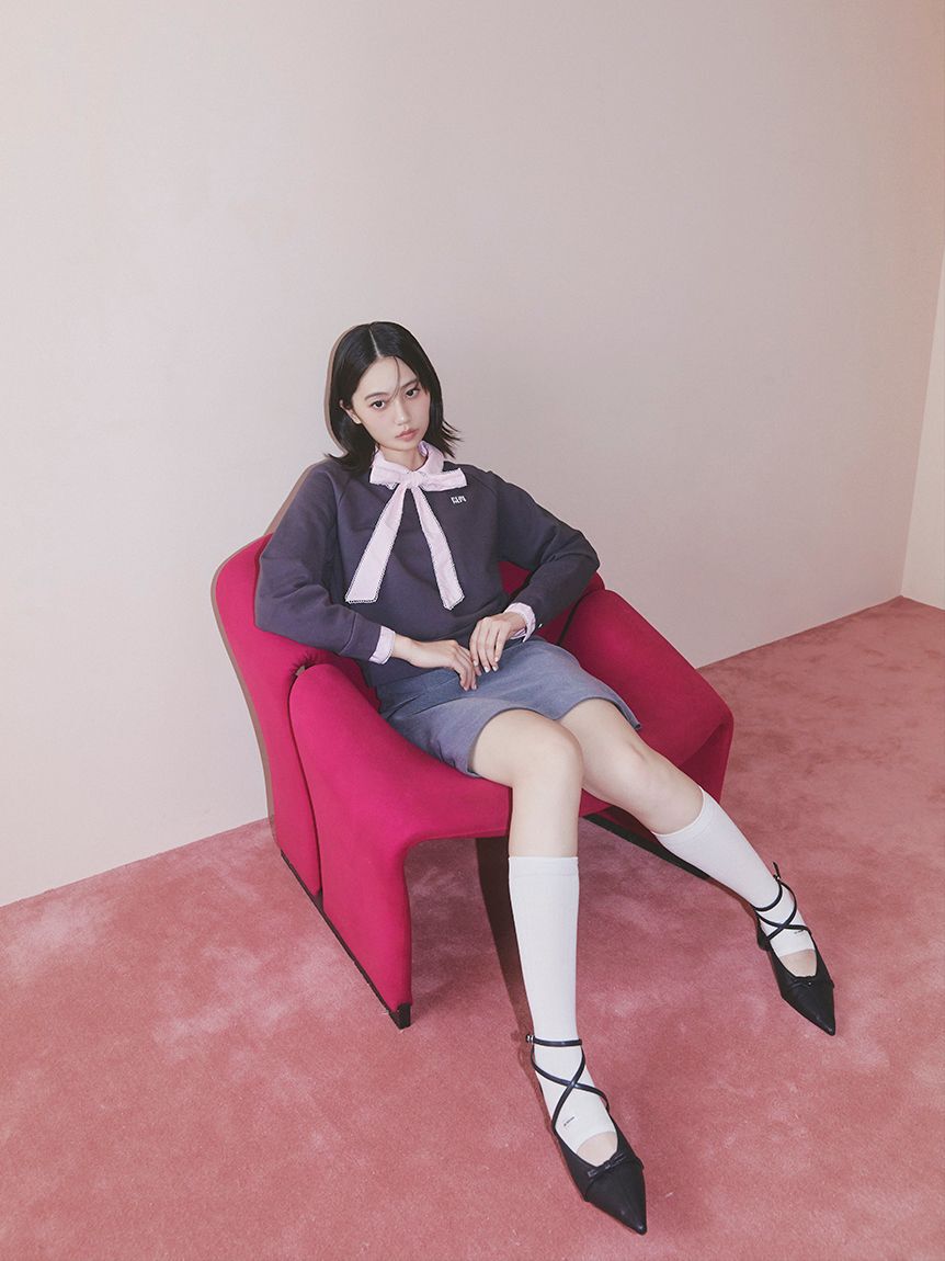 FURFUR「【WEB・一部店舗限定カラー】シャツドッキングボウタイスウェット」|スウェット・ジャージ|