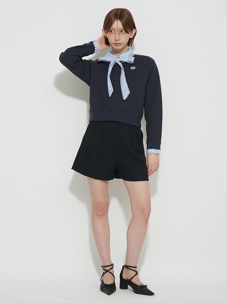 FURFUR「【WEB・一部店舗限定カラー】シャツドッキングボウタイスウェット」|スウェット・ジャージ|