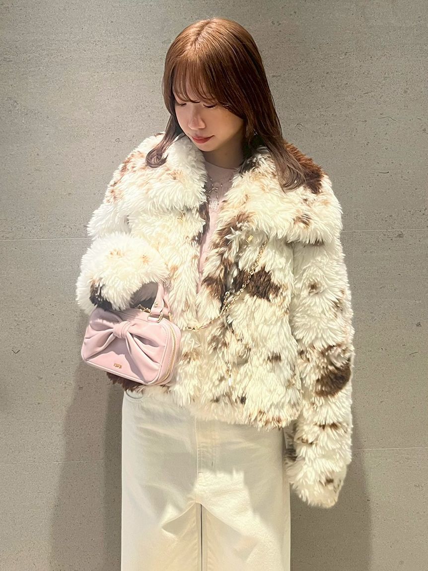 FURFUR「リボンモチーフフォンホルダー」|ショルダー・メッセンジャー|