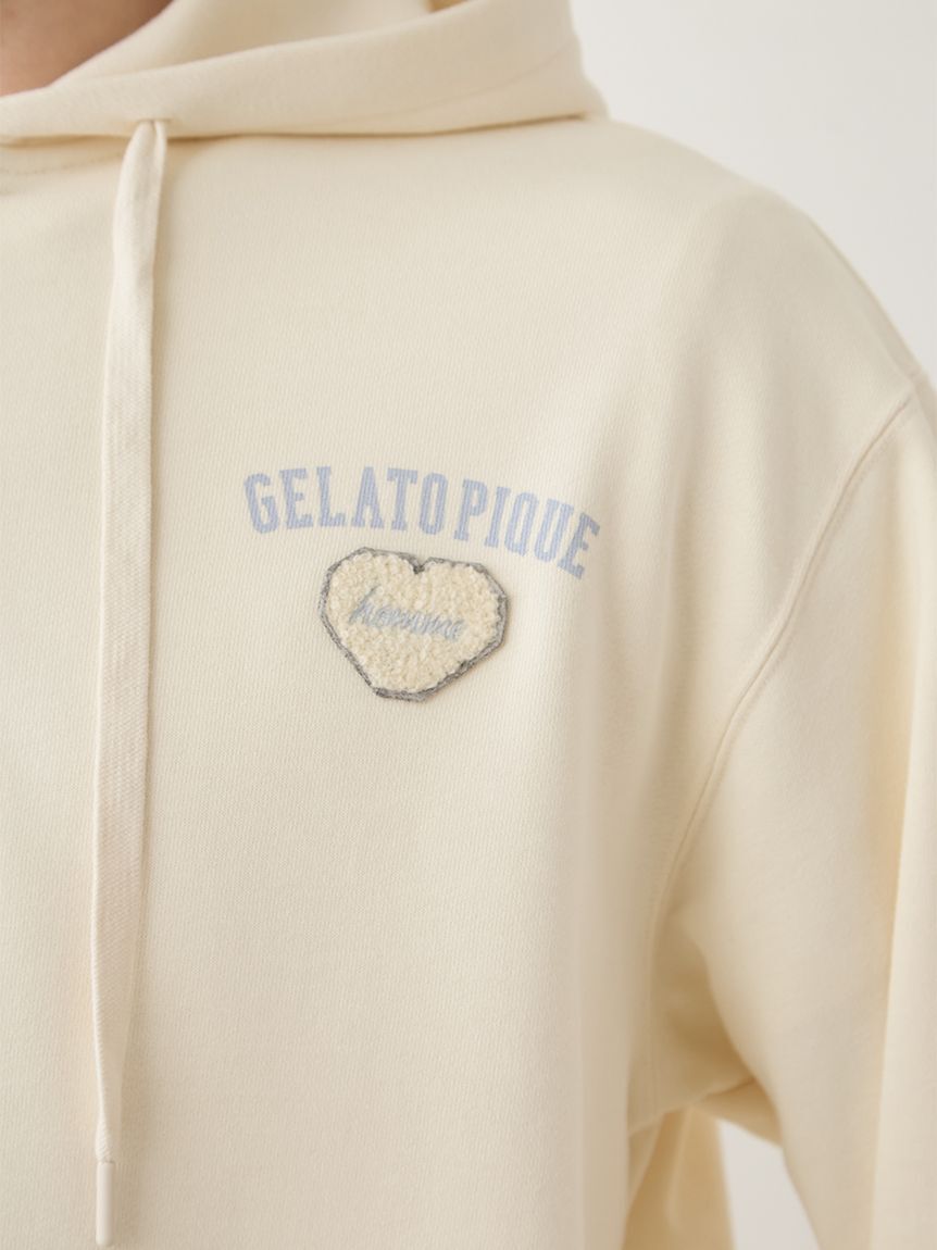 GELATO PIQUE HOMME「【HOMME】【抗菌防臭】ハートロゴ裏毛パーカ」|パーカー|
