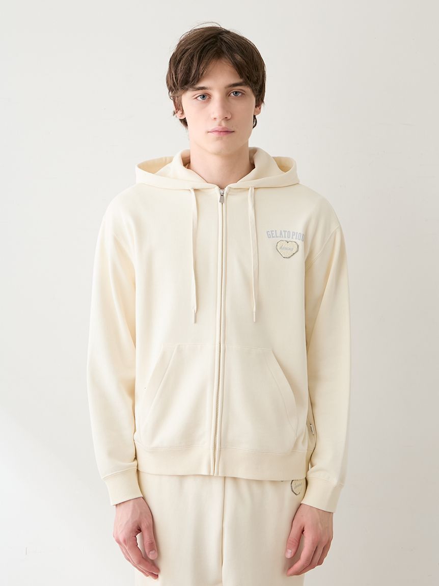 GELATO PIQUE HOMME「【HOMME】【抗菌防臭】ハートロゴ裏毛パーカ」|パーカー|