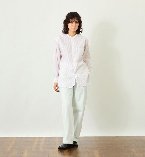 MACKINTOSH PHILOSOPHY「GREY LABEL バンドカラーパターンドシャツ」|シャツ・ブラウス|
