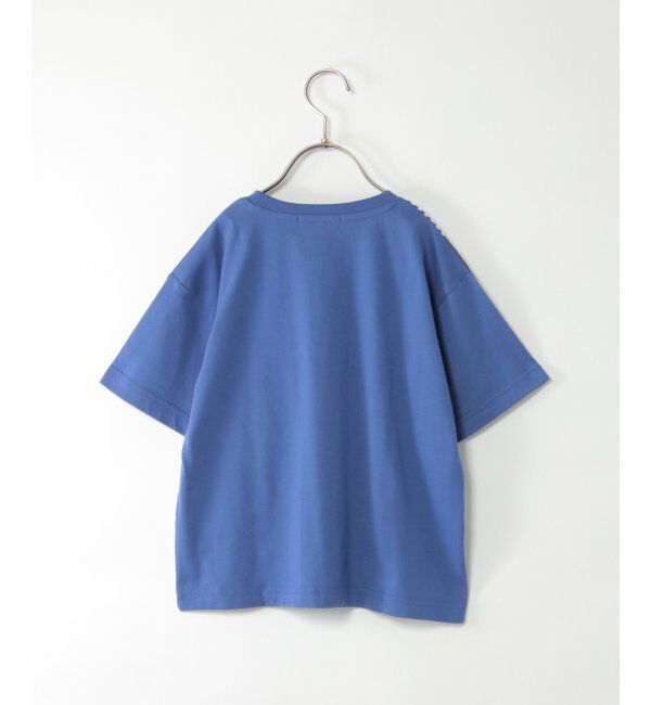ikka kids「ストライプ布帛切り替えTシャツ（120~160cm）」|Tシャツ・カットソー|