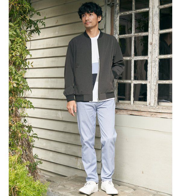 ikka「ブロックスポンチ切り替えTシャツ」|Tシャツ・カットソー|
