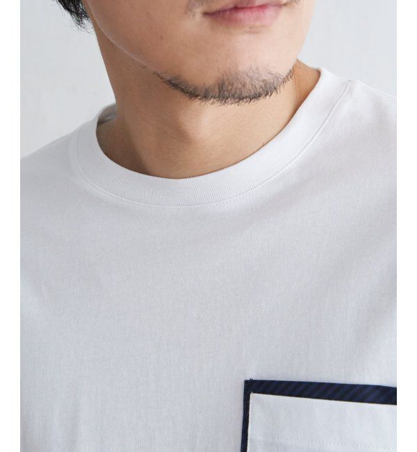 ikka「ストライプＭＩＸポケットＴ」|Tシャツ・カットソー|