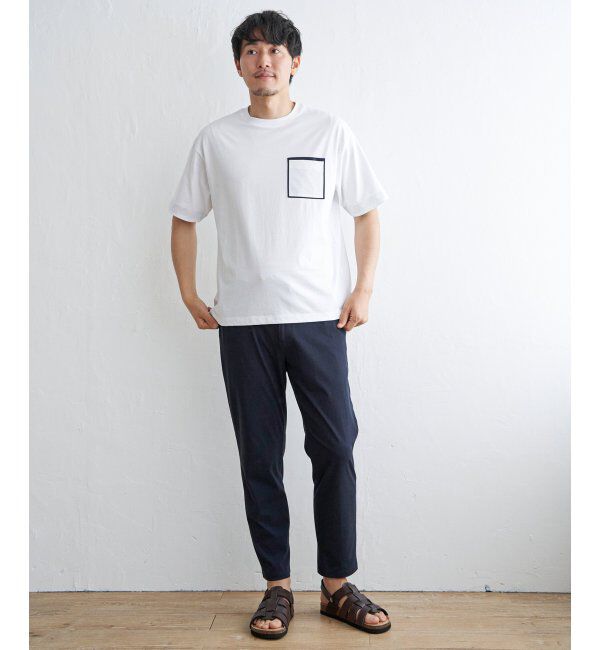 ikka「ストライプＭＩＸポケットＴ」|Tシャツ・カットソー|