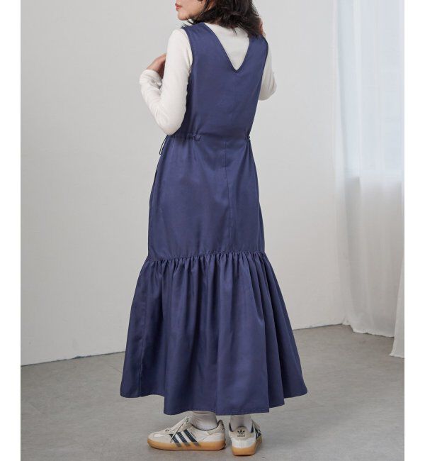 VENCE share style「ツイル切替ジャンスカ」|スカート|