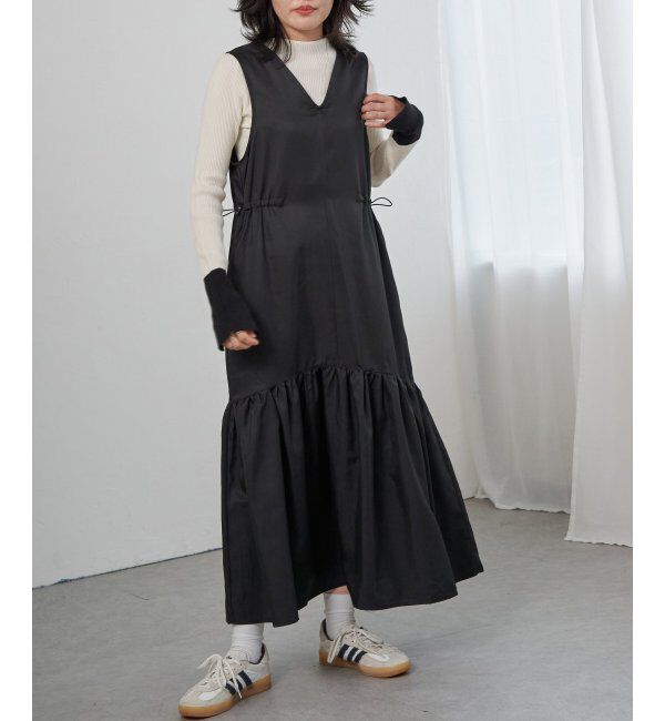 VENCE share style「ツイル切替ジャンスカ」|スカート|