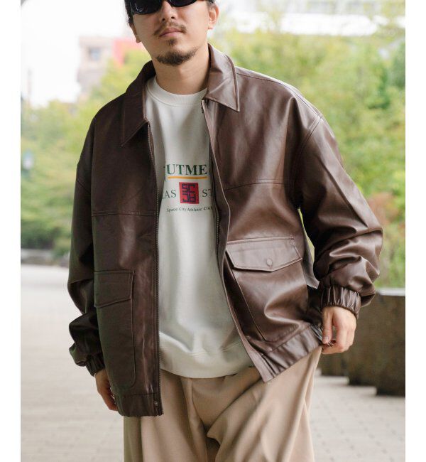 VENCE share style「A-2合皮ジャケット」|その他|