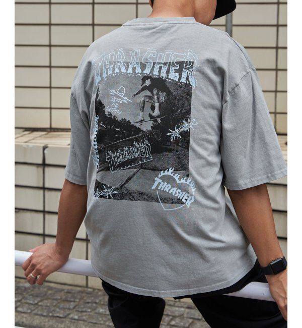 VENCE share style「【THRASHER ／スラッシャー】ピグメントフォトプリントT」|Tシャツ・カットソー|