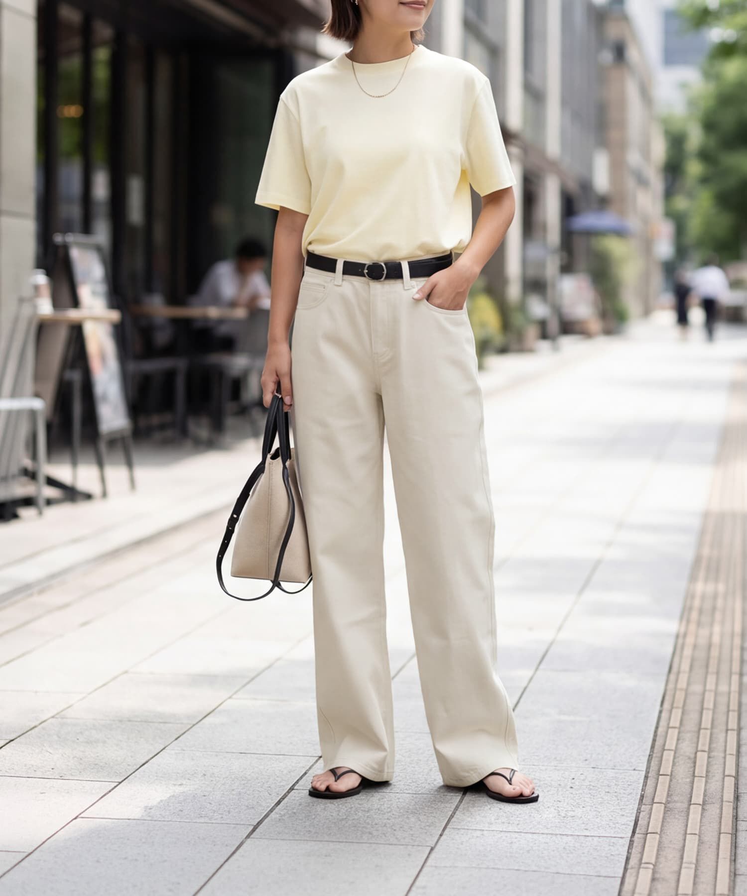 STYLE DELI「風合い加工ストレートコットンワイドパンツ」|その他|