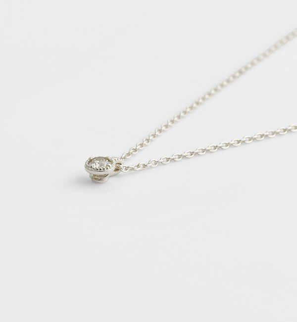 agete「シルバーダイヤモンドネックレス（0.1ct）」|ネックレス|
