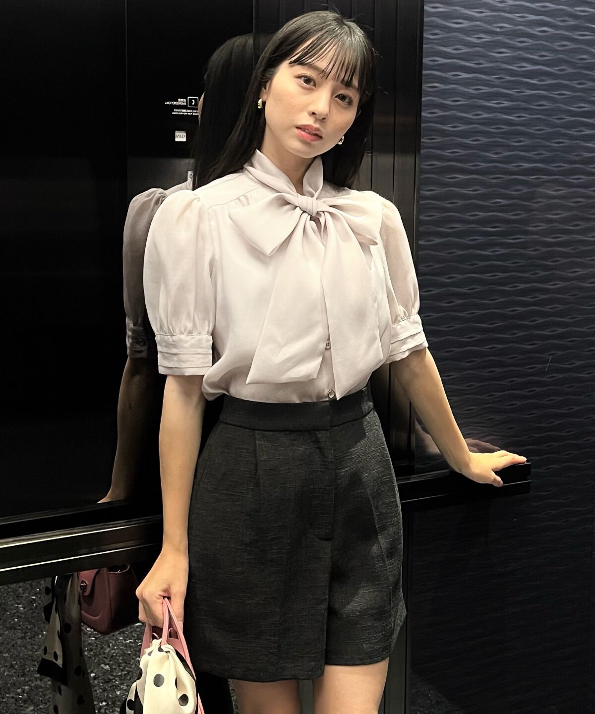 WILLSELECTION「タックツイードショートパンツ」|キュロット|