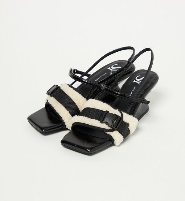 ODETTE E ODILE「＜SY＞ボア ウェッジバックベルト サンダル60&uarr;」|サンダル|