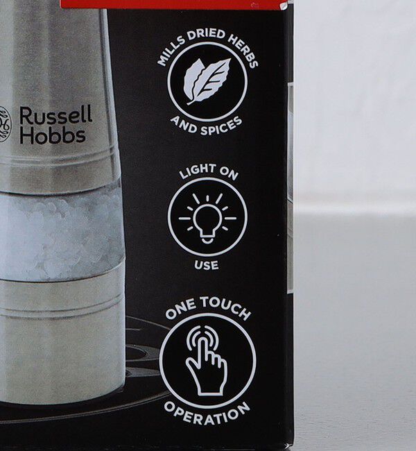 Style for Living「＜Russell Hobbs（ラッセルホブス）＞電動ミル ソルトアンドペッパー ウッドスタンドセット」|食器・キッチングッズ|