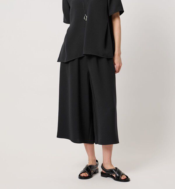 UNITED ARROWS「COMFY クロップド ワイドパンツ ‐防汚 UVカット ウォッシャブル‐」|チノ|