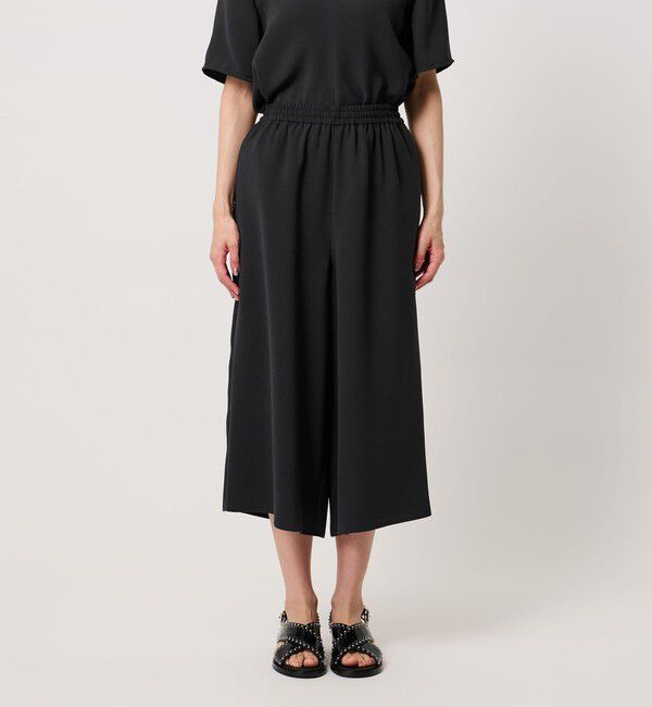 UNITED ARROWS「COMFY クロップド ワイドパンツ ‐防汚 UVカット ウォッシャブル‐」|チノ|