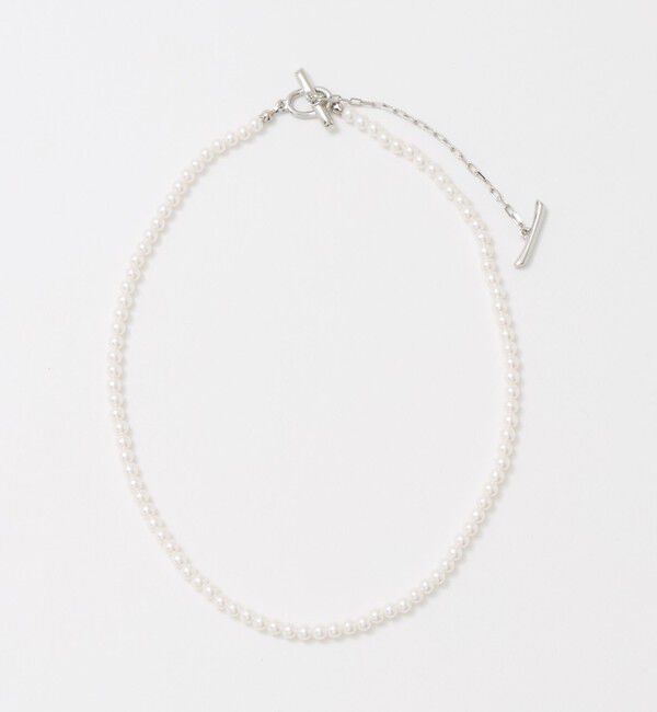 UNITED ARROWS「4MM イミテーションパール 2WAY ネックレス」|ネックレス|WHITE