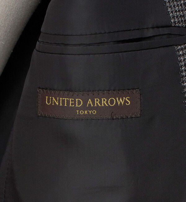 UNITED ARROWS「ハウンドトゥース ダブル 6ボタン テーラードジャケット ヨコストレッチ」|スーツ|