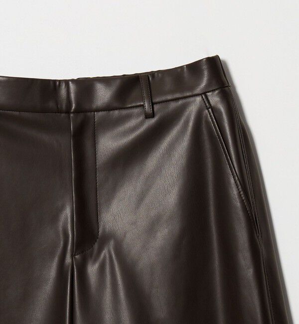 UNITED ARROWS「レザーライク ワイドパンツ‐ウォッシャブル‐」|その他|