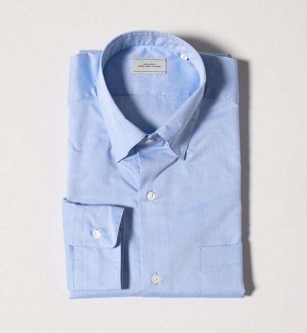 UNITED ARROWS green label relaxing「エブリット TC パナマ スナップ ボタンダウン シャツ -イージーアイロン・通気性-」|シャツ・ブラウス|