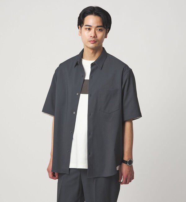 UNITED ARROWS green label relaxing「ポリエステル ドビー ジャストルーズ 半袖 シャツ -接触冷感・吸水速乾・ストレッチ-」|シャツ・ブラウス|